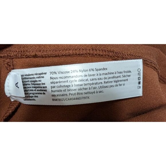 Eileen Fisher Womens 1X Nutmeg Slim Ankle Pants Stretch Crepe French Knit nwt - Picture 6 of 16